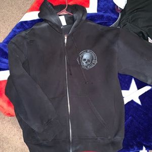 Mens HD zip-up Hoodie